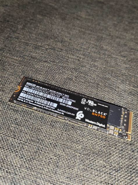 512GB SN750 WESTERN DIGITAL BLACK M 2 NVME SSD Computers Tech Parts