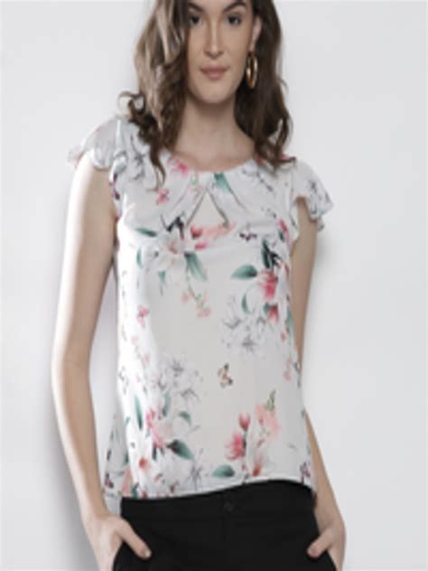 Buy Dorothy Perkins Women White Printed Top Tops For Women 7099507 Myntra