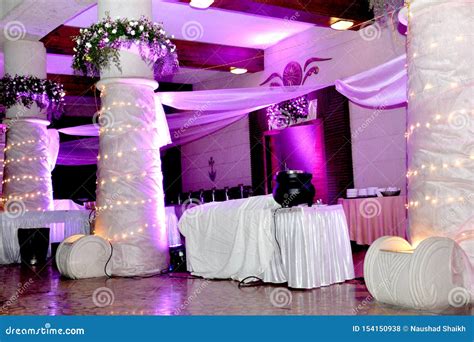 Beautiful Wedding Party Hall Lighting Decoration Hd Images Stock Photo - Image of party, event ...