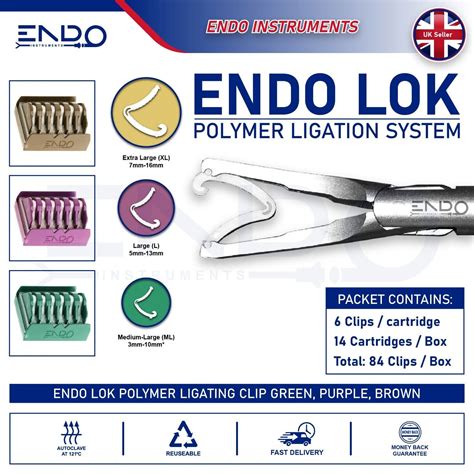 ENDO Laparoscopic ENDO LOK Polymer Ligation Clip Clip Applier