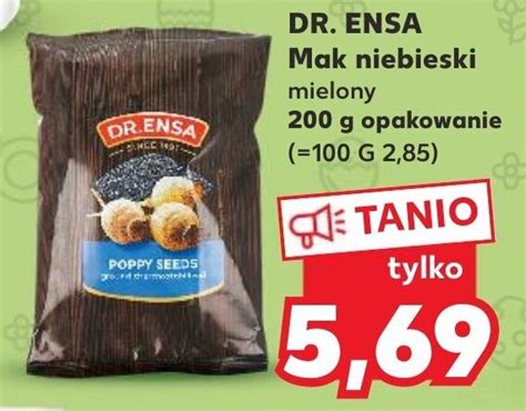 Promocja Dr Ensa Mak Niebieski Mielony 200g Kaufland