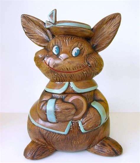 Vintage Bunny Rabbit Cookie Jar By Hootandeye On Etsy