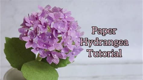 Paper Hydrangea Tutorial How To Make Paper Flower Diy Flower Decor