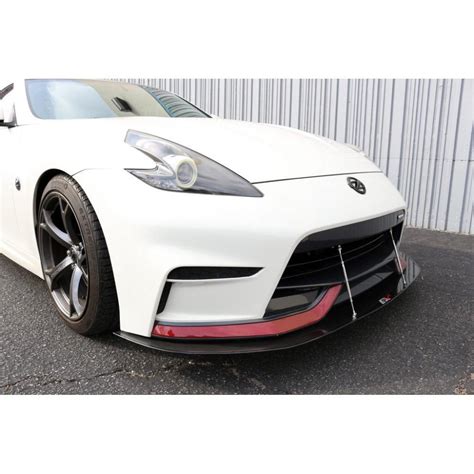 Apr Performance Carbon Fiber Front Wind Splitter W Rods For 2014 2020 Z34 Nissan 370z Nismo