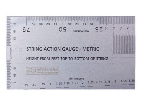 String Action Ruler - Metric