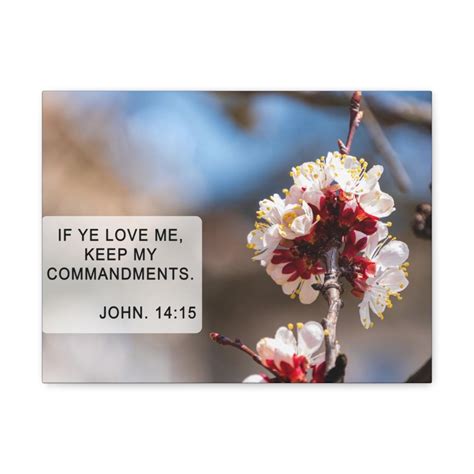 Scripture Walls Keep My Commandments John Bible Verse Canvas