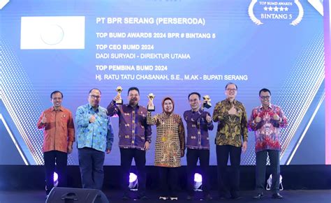 Perumda Susul Bpr Bupati Serang Kembali Raih Bumd Award Bukabanten