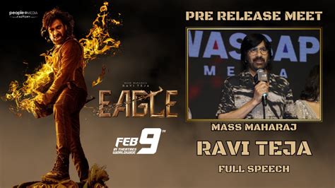 Mass Maharaj Ravi Teja Speech At Eagle Pre Release Meet Ravi Teja