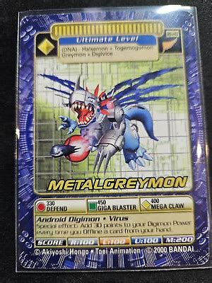 MetalGreymon Bo 143 Series 3 NM Digimon TCG EBay