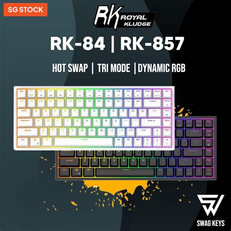 SGRK84 Royal Kludge 75 Tri Mode Bluetooth Wireless Mechanical Gaming Keyboard Hot