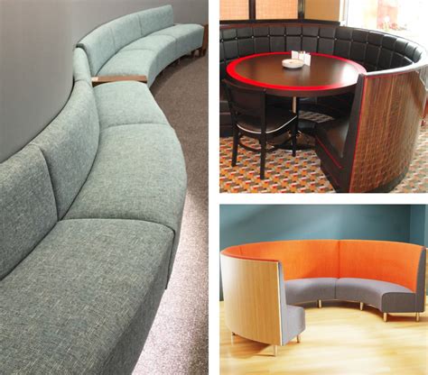 Custom Curved Booths Benches And Banquette Seating For Curved Or