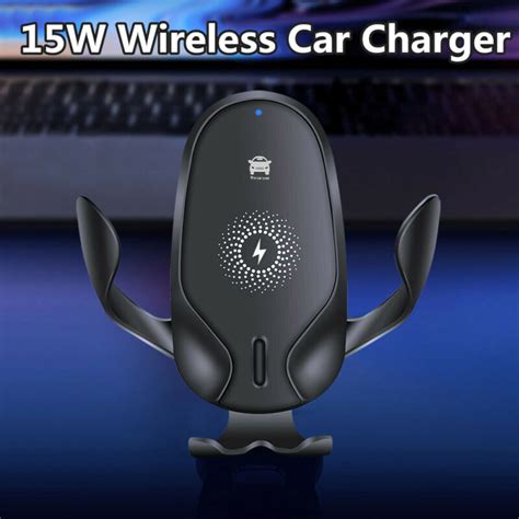 Wireless Automatic Clamping Smart Sensor Car Phone Holder Fast Charger