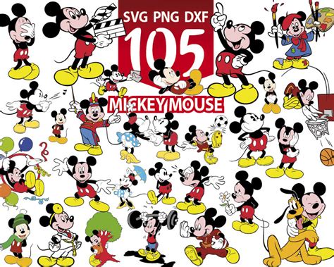 mickey mouse svg bundle svg, disney mouse svg for cricut, pn - Inspire ...