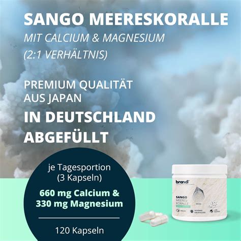 Sango Meereskoralle Kapseln Mit Calcium Magnesium Von Brandl Sango