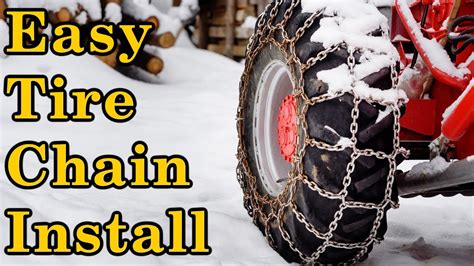 How To Install Tire Chains On Your Riding Mower Step By Step Mowrs