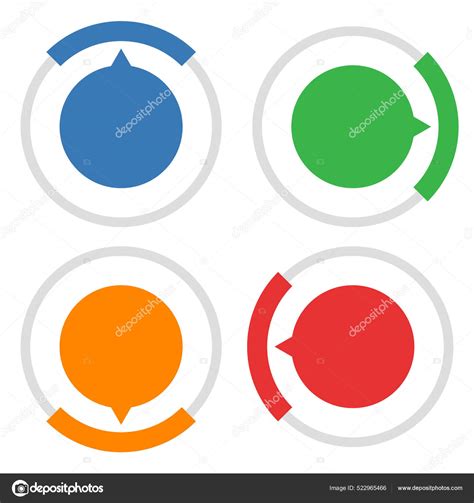 Gauge Meter Dial Icon Different Number Sections Parts Divisions Knob Stock Vector by ©vectorguy ...