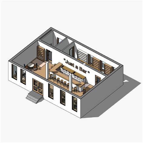 Bar Revit Model 3D Model TurboSquid 2018313