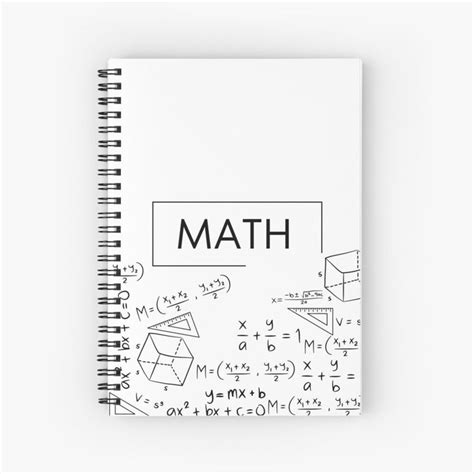 "Math Equations Notebook " Spiral Notebook for Sale by ArtByAirionna ...