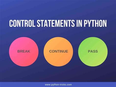 Control Statements In Python Python Tutorials Python Tricks