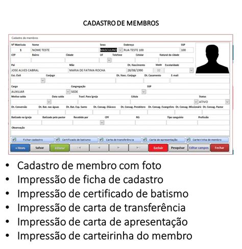 Sistema Para Cadastro De Membros De Igrejas Proaccess