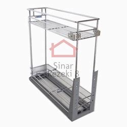 Jual Rak Tarik Dapur Vitco Sc Slow Motion Susun Bumbu Botol