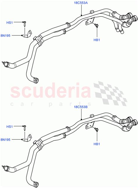 Heater Hoses Front Cologne V6 4 0 Efi Sohc V Fromaa Parts