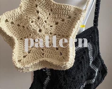 Crochet Star Bag Pattern Etsy