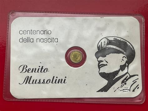 Italy Coincard Commemorativa Del Centenario Della Nascita Di Benito