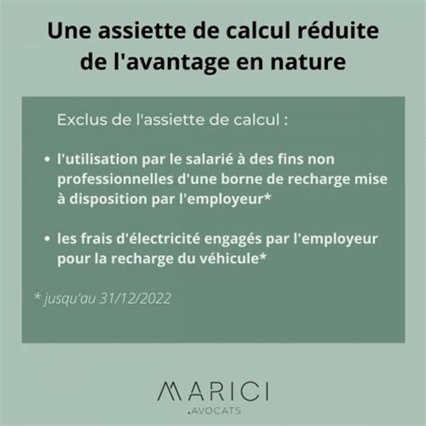 Véhicule de fonction électrique Avantage en nature MARICI Avocats Paris