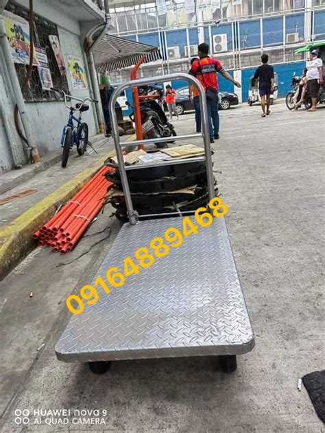 Steel Platform Push Cart Commercial And Industrial Construction Tools