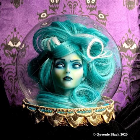 Madame Leota Art Doll Head Tribute To The Haunted Mansion Etsy