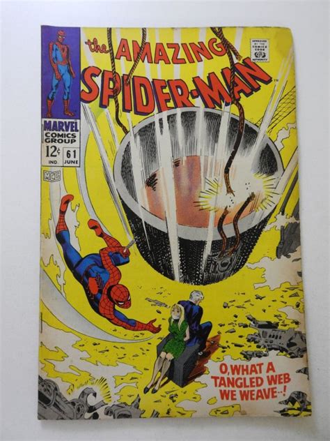 The Amazing Spider Man 61 1968 FN Condition Comic Books Silver