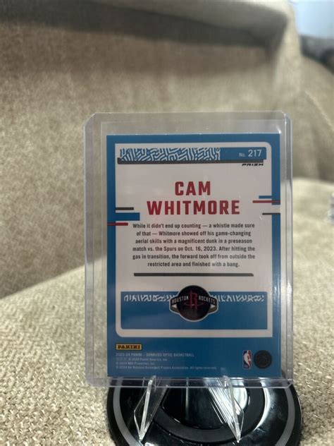 2023 24 Donruss Optic Cam Whitmore RC 217 Rated Rookie Pink Hyper