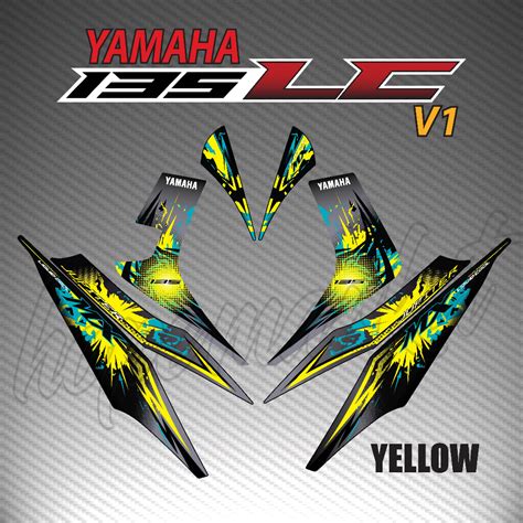 STRIPE MOTOR YAMAHA LC135 V1 JUPITER MX IND 17 CUSTOM BODY STICKER