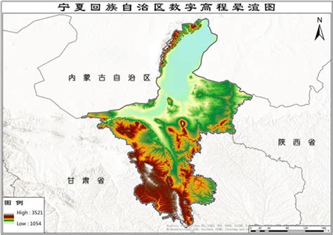 宁夏回族自治区90米srtm数字高程数据 地理遥感生态网