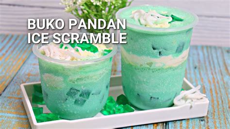 Buko Pandan Ice Scramble Recipe Ice Scramble Na Pang Negosyo YouTube