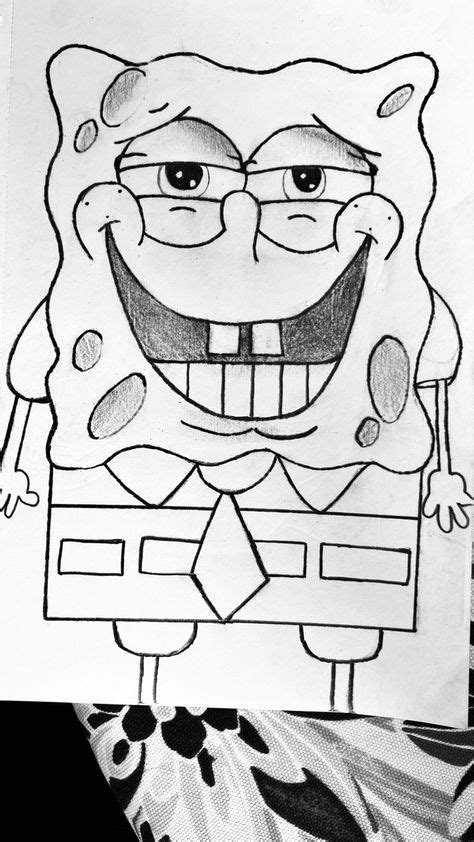 Bob Esponja Dibujo A Lapiz