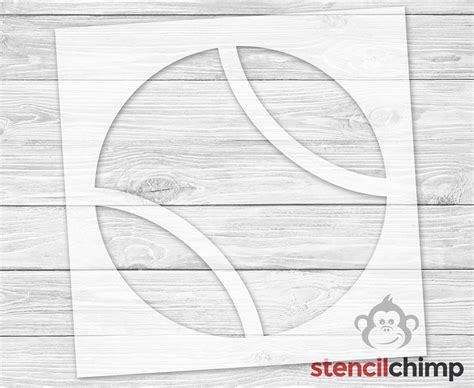 Tennis Ball Stencil Tennis Stencil Sport Stencil Sport Theme Stencil