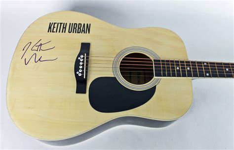 Lot Detail - Keith Urban Signed Acoustic Guitar (PSA/DNA)