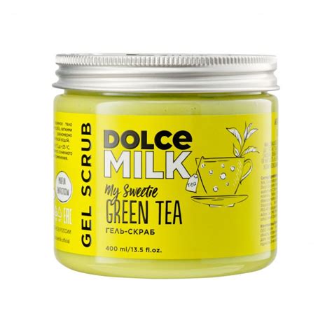 Очищение DOLCE MILK Гель-скраб для душа «Мой сладкий, зеленый чай ...