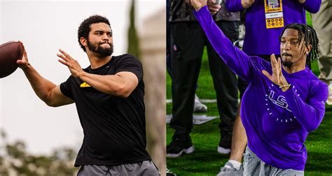 Heisman Winners Williams, Daniels Air It Out At Their Pro Days - Heisman