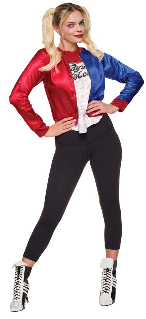 Harley Quinn Ladies Fancy Dress Suicide Squad Halloween Womens Villain Costume Ebay