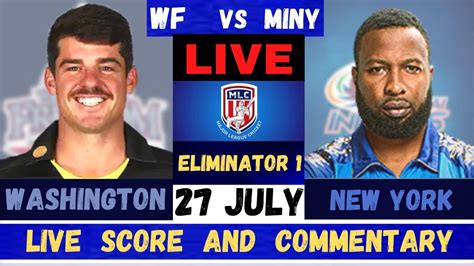 MLC 2023 Live WAF Vs MINY Live Washington Freedom Vs MI New York