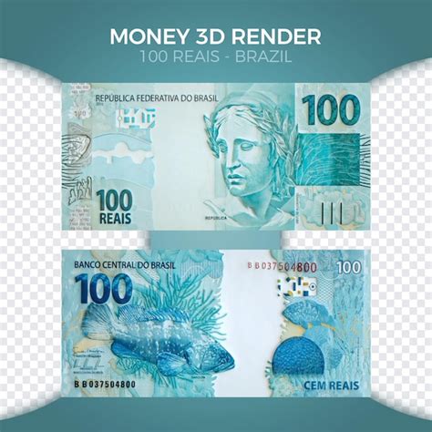 Premium Psd Brazilian Money Reais D Render Front And Verse