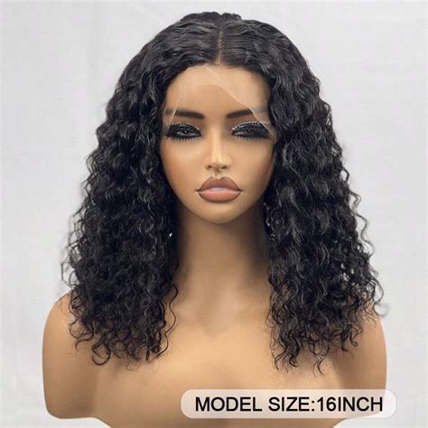 CUEKI 13x4 Bob Curly Lace Front Wigs Human Hair For 180 Density