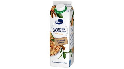 Valio Luonnonjogurtti 1kg uuniomena ei lisättyä sokeria laktoositon