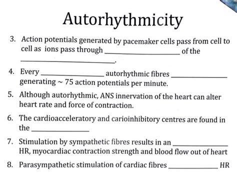 Solved Autorhythmicity 3. Action potentials generated by | Chegg.com