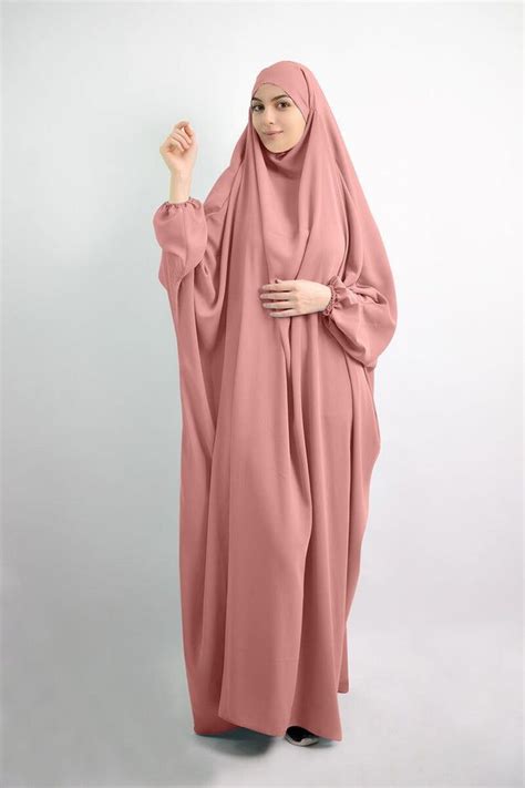 One Piece Prayer Outfit Islam Muslim Women Prayer Abaya Jilbab Hijab