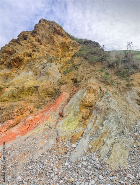 Coloured Clays From The Early Cretaceous Wealden Beds At Lulworth Cove