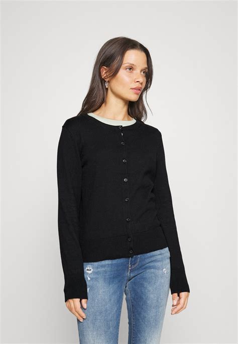 Gap Petite Crew Cardi Cardigan True Blacksvart Zalandono